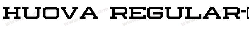 Huova Regular字体转换